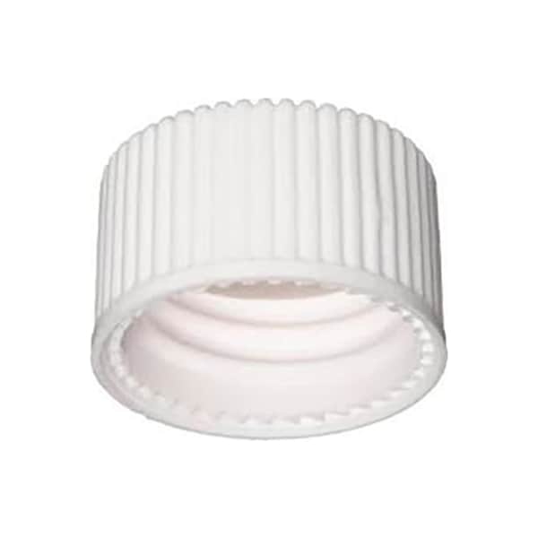 Cp Lab Safety. Wheaton 15-425 Open Top PP Cap, White, PTFE/Silicone Liner .060, Case of 250 W240842 - main